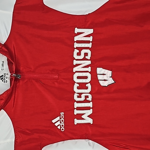 ADIDAS ▪︎ WISCONSIN BADGERS WINDBREAKER ▪︎ SIZE L - Picture 5 of 10